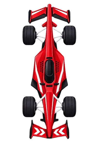 Red racing car